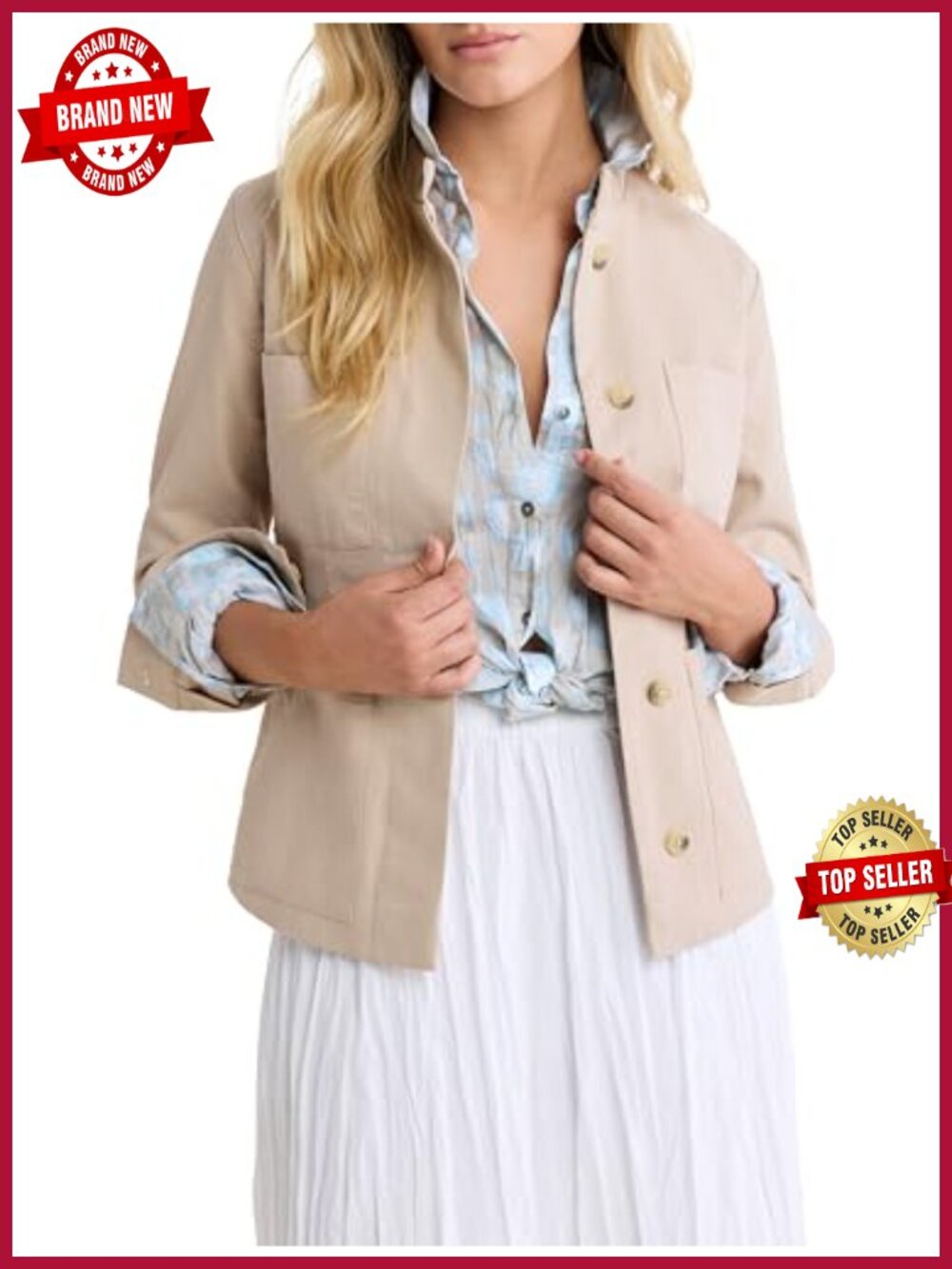 100% Cotton Twill Utility Barn Jacket Unlined Midweight